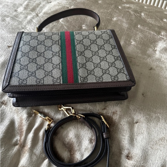 OPHIDIA GG SMALL TOP HANDLE BAG - Picture 3 of 5